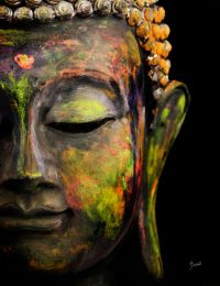 Dayglo Buddha Gallery Wrap