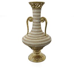 Golden Floral Tall Vase