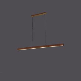 Japanese Style Modern Simple Zen Tea Room Solid Wood Strip Lamps