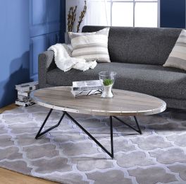 Allis Coffee Table in Weathered Gray Oak 81730