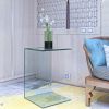 Whole Tempered Glass Coffee Table Clear End Table Transparent Side Table for Room