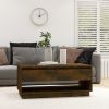 vidaXL Coffee Table Smoked Oak 40.4"x21.7"x17.3" Engineered Wood