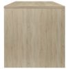 vidaXL Coffee Table Sonoma Oak 39.4"x15.7"x15.7" Engineered Wood