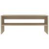 vidaXL Coffee Table Sonoma Oak 39.4"x15.7"x15.7" Engineered Wood