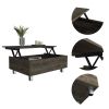 Tilton Rectangle Lift Top Coffee Table Dark Brown