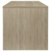 vidaXL Coffee Table White and Sonoma Oak 39.4"x15.7"x15.7" Engineered Wood