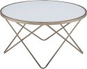 Valora Coffee Table in Champagne & Frosted Glass 81825