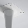 32"Modern Round Dining Table with Round MDF Table Top; Metal Base Dining Table; End Table Leisure Coffee Table; White