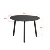 Aluminum Side Table for Outdoor Indoor Coffee Table Easy to Assemble; Rust Resistant