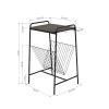 COFFEE TABLE WITH V-SHAPE SHELF, END TABLE