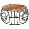vidaXL Coffee Table âˆšÃ²26.8" Solid Acacia Wood