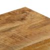 vidaXL Coffee Table 39.4"x19.7"x13.8" Solid Mango Wood and Steel