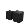 Upgrade MDF Nesting table/side table/coffee table/end table for living room; office; bedroom ; Black Oak; set of 2