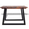 vidaXL Coffee Table Solid Acacia Wood 43.3"x23.6"x15.7"