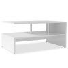 vidaXL Coffee Table Engineered Wood 35.4"x23.2"x16.5" White