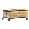 vidaXL Coffee Table 27.6"x19.7"x13" Solid Mango Wood