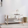 Coffee Table White 32.3"x18.9"x17.7" Engineered Wood