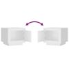 vidaXL Coffee Table White 20.1"x19.7"x17.7" Engineered Wood