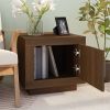 vidaXL Coffee Table Brown Oak 20.1"x19.7"x17.7" Engineered Wood