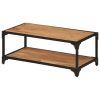 vidaXL Coffee Table 35.4"x17.7"x13.8" Solid Acacia Wood