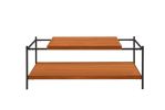 Oaken Coffee Table; Honey Oak & Black