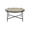 Bage II Coffee Table in Black & Glass