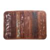 36 Rectangular Reclaimed Wood Coffee Table; Angled Legs; Brown and Black