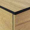 Coffee table; computer table; solid wooden leg support; large storage space; suitable for living room; dining room; kitchen; small space; black and br