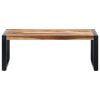 vidaXL Coffee Table 43.3"x23.6"x15.7" Solid Sheesham Wood