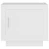 vidaXL Coffee Table White 20.1"x19.7"x17.7" Engineered Wood