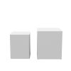 Upgrade MDF Nesting table/side table/coffee table/end table for living room; office; bedroom White; set of 2