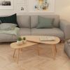 vidaXL Coffee Table Set 2 Pieces Solid Pinewood Brown