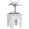 vidaXL Coffee Table High Gloss White 15.7"x15.7"x16.5" Engineered Wood