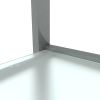 Transparent glass grey coffee table; modern simple; living room coffee table; side center table