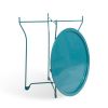 Atlantic Round Metal Tray Capri Breeze End Side Table; Removable Tray Outdoor & Indoor Drink; Snack; Coffee Table; Telephone Table