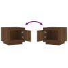 vidaXL Coffee Table Brown Oak 20.1"x19.7"x17.7" Engineered Wood