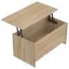 vidaXL Coffee Table Sonoma Oak 40.2"x21.9"x20.7" Engineered Wood