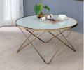 Valora Coffee Table in Champagne & Frosted Glass 81825