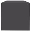 vidaXL Coffee Table Gray 39.4"x15.7"x15.7" Engineered Wood