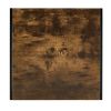 Nesting Coffee Table Set of 2; Square Modern Stacking Table with Wood Finish for Living Room; Rustic Brown