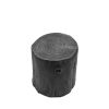 Outdoor Faux Wood Stump Side Table Coffee Table; Side table ; End Table Accent table Round Dark Grey