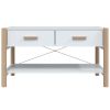 Coffee Table White 32.3"x18.9"x17.7" Engineered Wood