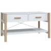 Coffee Table White 32.3"x18.9"x17.7" Engineered Wood