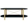 Coffee Table Black 43.3"x18.9"x15.7" Engineered Wood