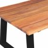 vidaXL Coffee Table Solid Acacia Wood 43.3"x23.6"x15.7"
