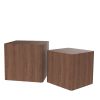 MDF Nesting table/side table/coffee table/end table for living room; office; bedroom Walnut; set of 2