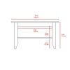 Danvers Rectangle Coffee Table Black Wengue