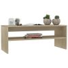 vidaXL Coffee Table Sonoma Oak 39.4"x15.7"x15.7" Engineered Wood