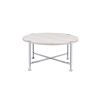 Brecon Coffee Table; White Oak &amp;Chrome 83210