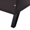Modern Lift Top Coffee Table with Hidden Compartment and 2 Open Shelves;  Wooden Table Furniture for Home;  Living Room